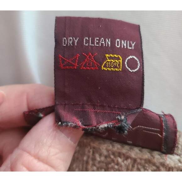 Vtg Raoul Women M Silk/Angora Rabbit Brown Knit Sweater Shoulder Pads Soft Cozy - Picture 9 of 12